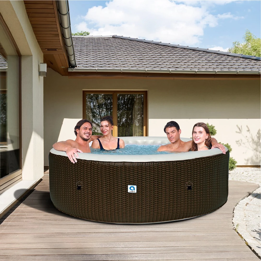 Sodo SPA, pripučiamas baseinas, hidromasažas AVENLI NICE 6 asmenims 204x70 raudonas