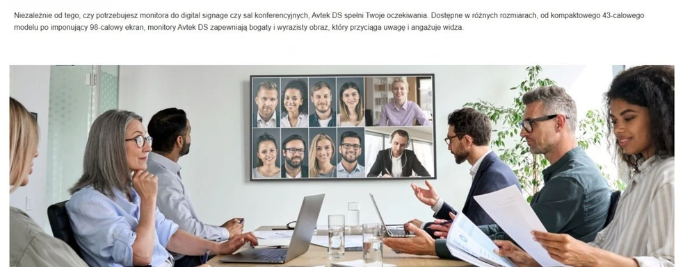 Avtek DS2 75" information display