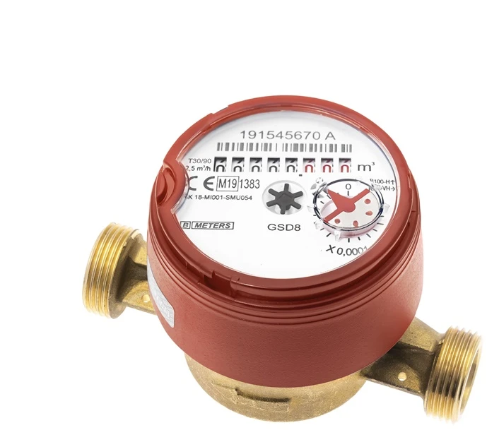 B_Meters Karšto vandens skaitiklis dn15 110 mm 2.5 m³/h R100