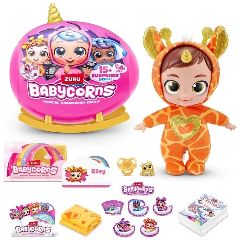 BABYCORNS lėlė su aksesuarais Magical Rainbocorn Babies, 1 serija, asort., 92107