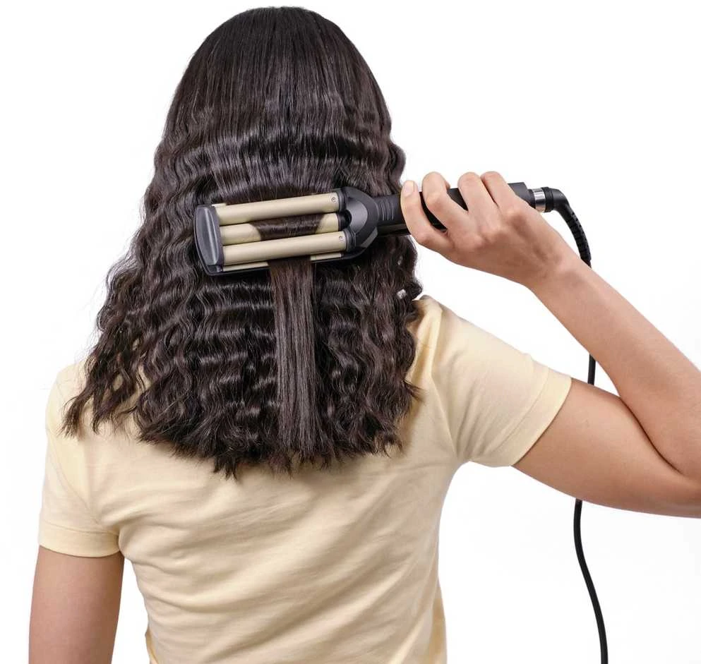 BABYLISS Hair Suktukas C260E Easy wave plaukų garbanojimo geležis Keraminė šildymo sistema, Statinės skersmuo 15 mm, Temperatūra (min) 160 °C, Temperatūra (maks.) 200 °C, Šildymo lygių skaičius 3, 60 W, Juodas, Taip, Taip