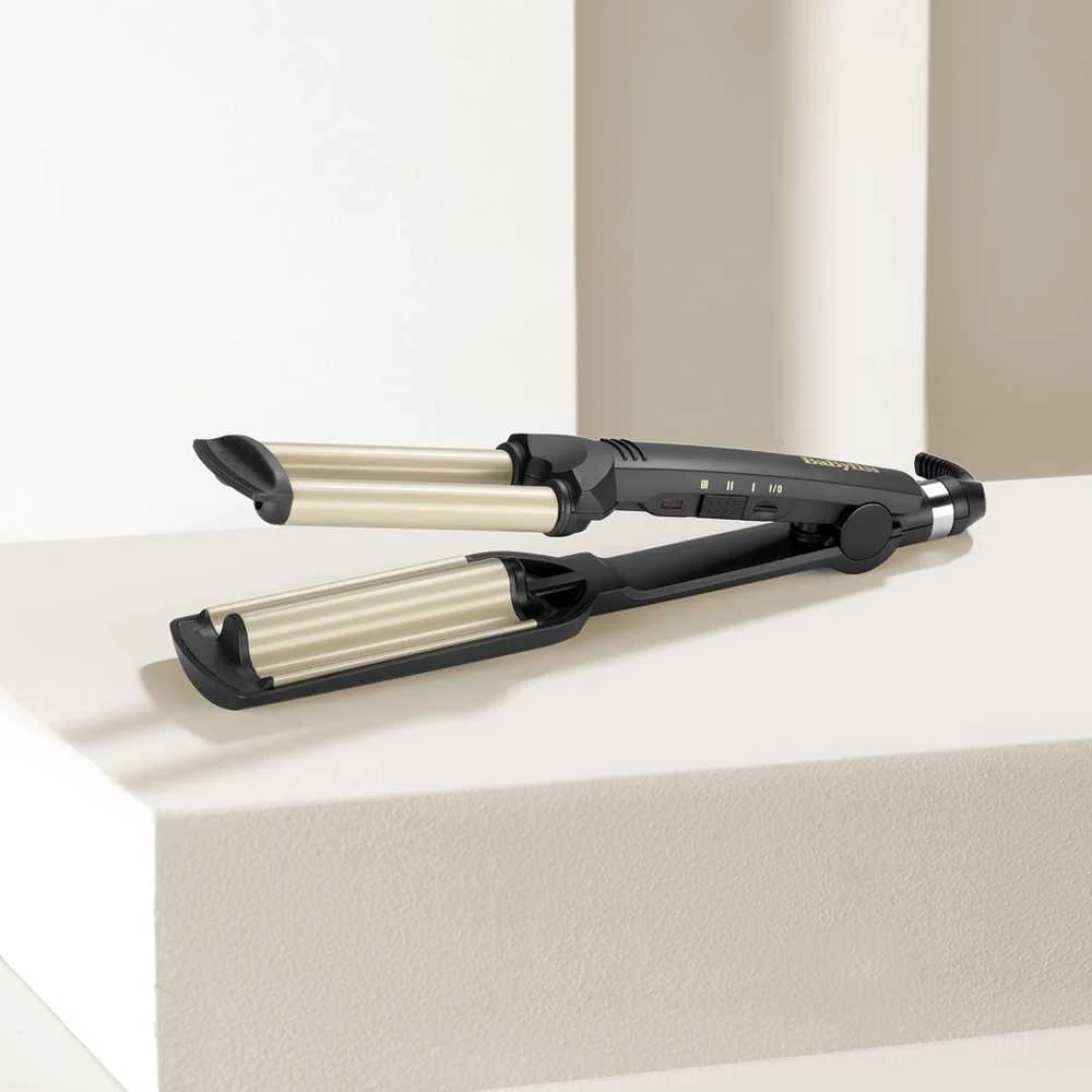 BABYLISS Hair Suktukas C260E Easy wave plaukų garbanojimo geležis Keraminė šildymo sistema, Statinės skersmuo 15 mm, Temperatūra (min) 160 °C, Temperatūra (maks.) 200 °C, Šildymo lygių skaičius 3, 60 W, Juodas, Taip, Taip