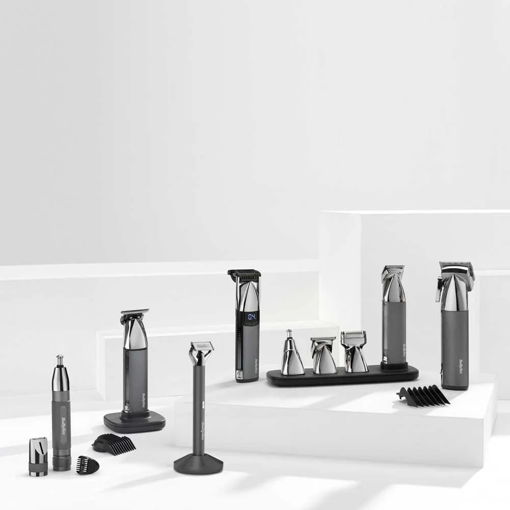 Barzdaskutė BaByliss PRO BaByliss Super-X Metal OT996E beard trimmer Baterija 5 5 mm Wet & Dry Sidabrinis