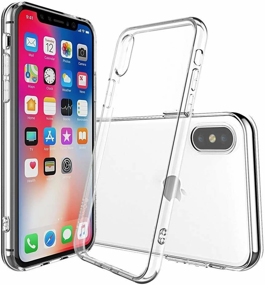OEM dėklas, skirtas iPhone XS galiniam dėklui, itin plonas, 0,3 mm, skaidrus