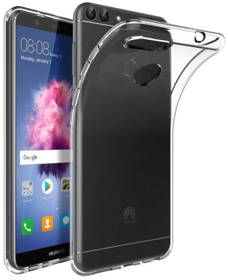 OEM dėklas, skirtas Huawei P Smart telefonui, itin plonas, 0,5 mm, skaidrus