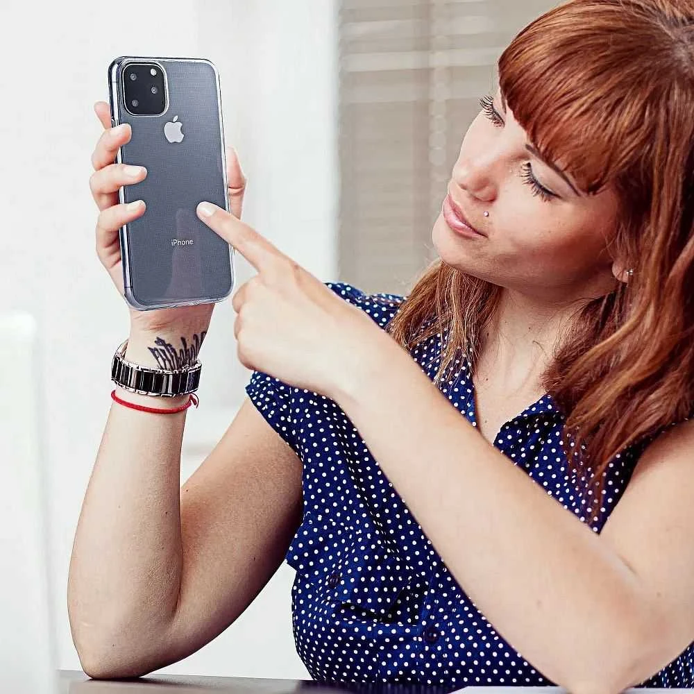 OEM dėklas, skirtas iPhone 15 PRO MAX galiniam dėklui, itin plonas, 0,5 mm, skaidrus