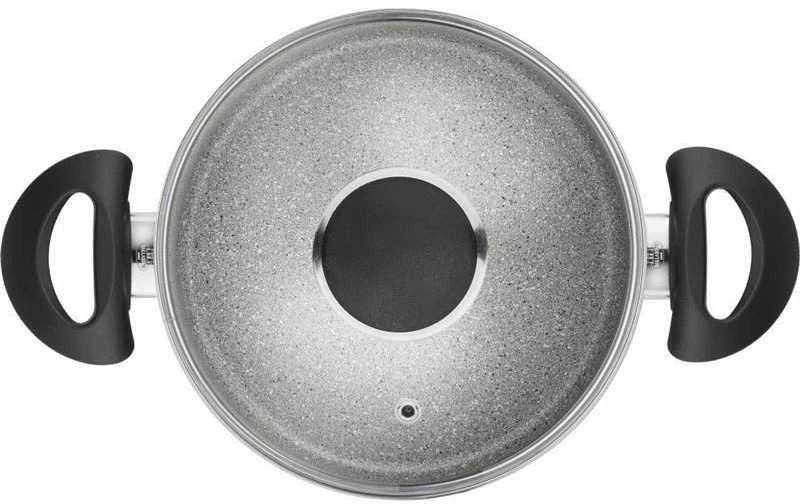 BALLARINI Ferrara puodas su dangčiu 20 cm granite FERG25D.20D