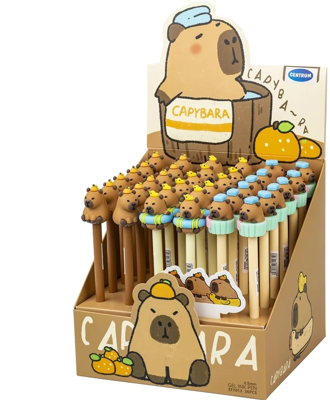 Centrum Gelio rašiklis Capybara, 0,5 mm, mėlynas rašalas