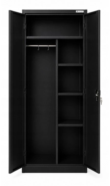 Iron Mate SATURN Metal Utility Cupboard 185x90x45 Juodas RAL9005