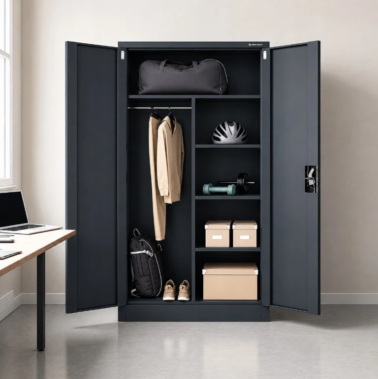 Iron Mate SATURN Metal Utility Cupboard 185x90x45 Anthracite RAL7016