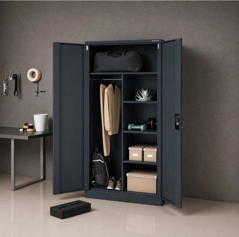 Iron Mate SATURN Metal Utility Cupboard 185x90x45 Anthracite RAL7016