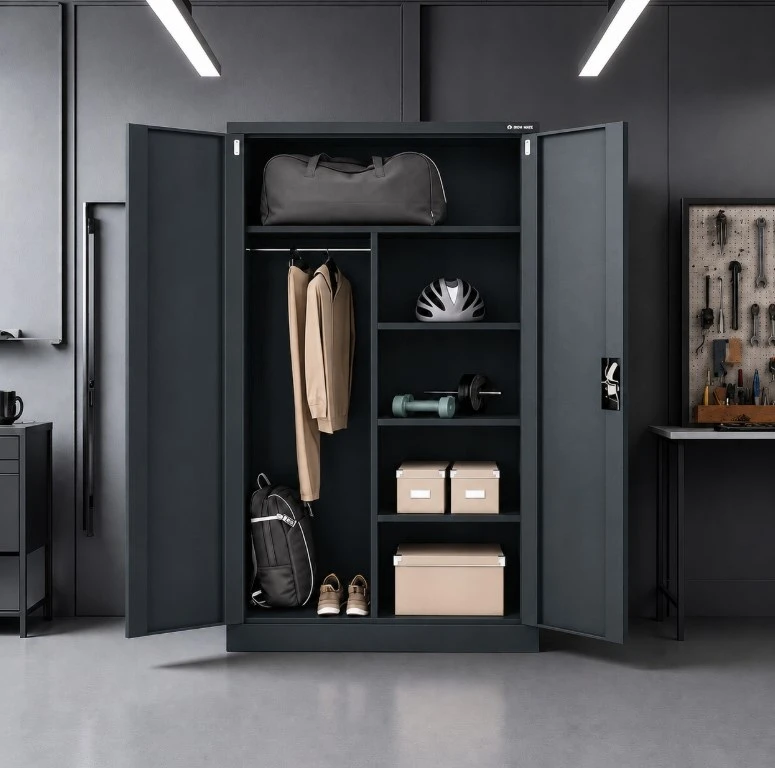 Iron Mate SATURN Metal Utility Cupboard 185x90x45 Anthracite RAL7016