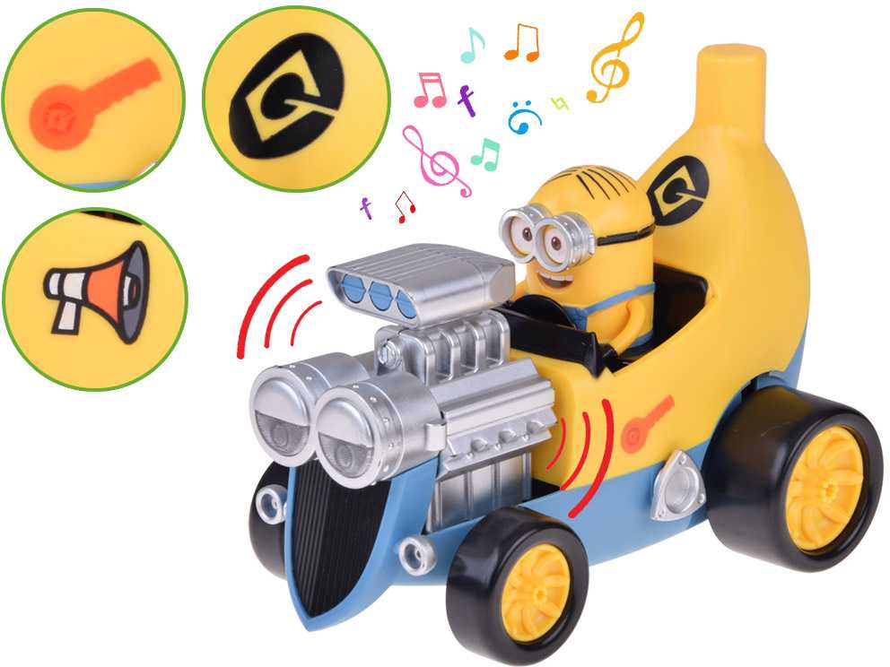 Hasbro Banana Car Minion – Flashing Lights, Funny Sounds & Vibrating Fun! ZA5941