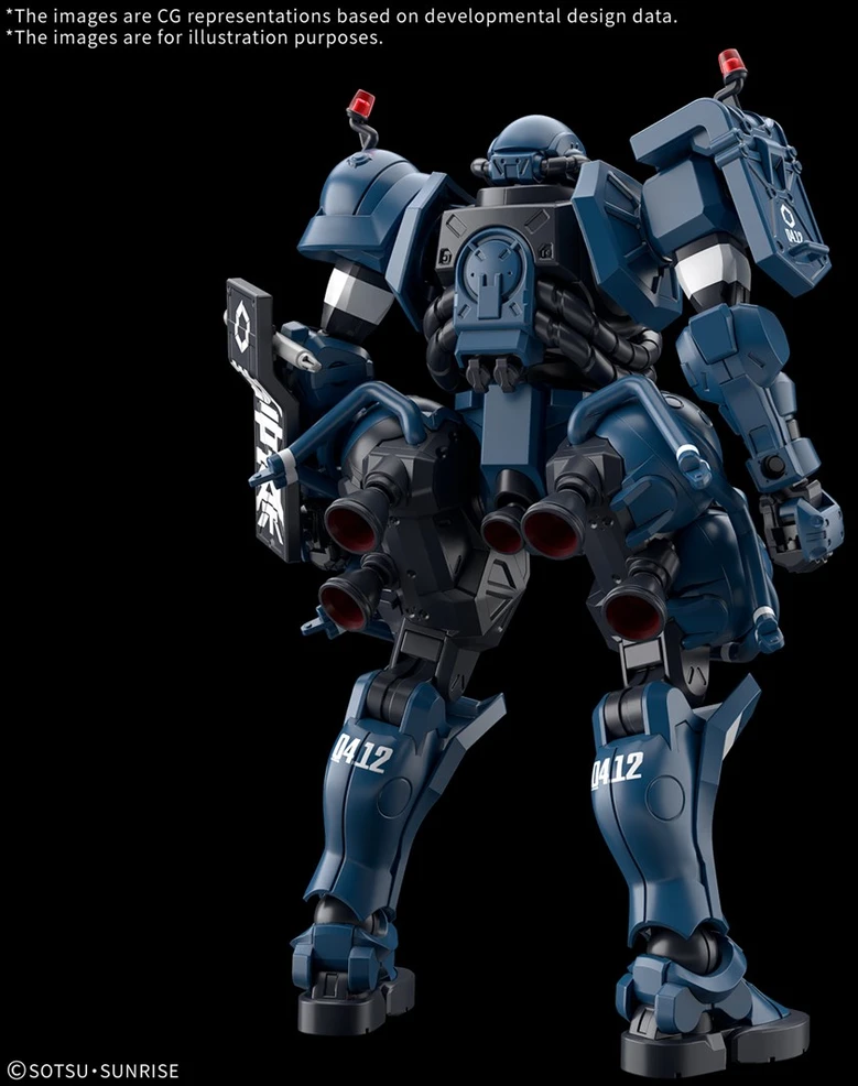 Bandai Gunpla Police Zaku MS-06-SSP 1/144 plastikinis modelis