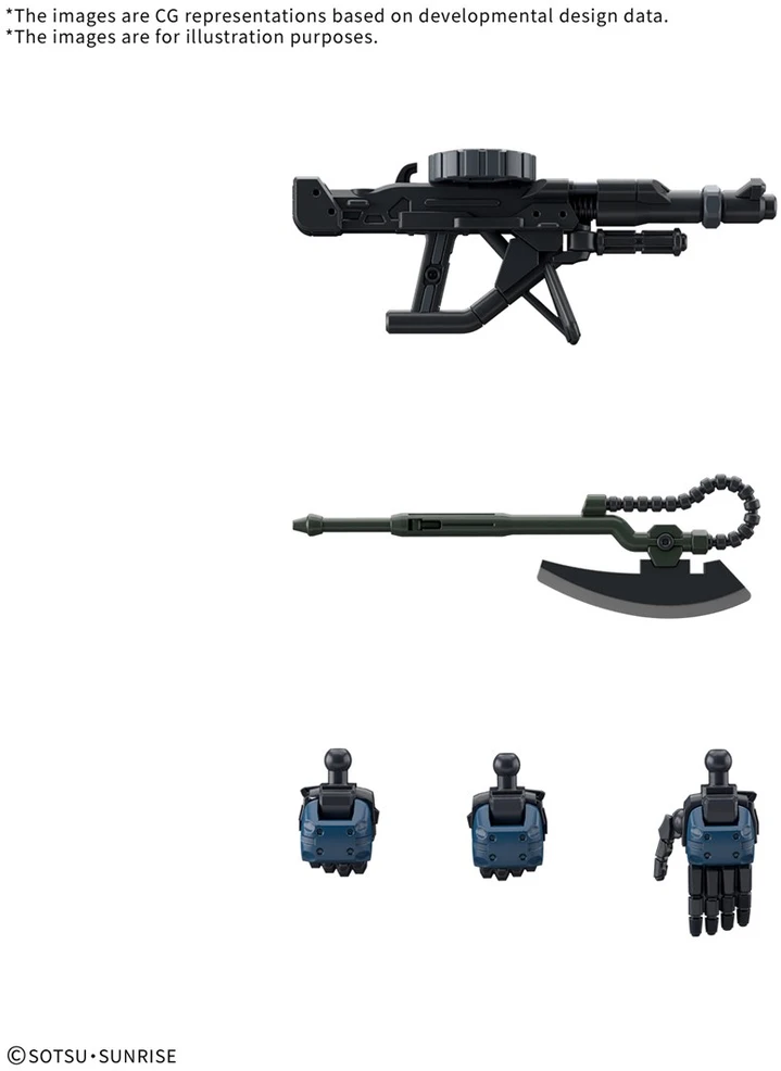 Bandai Gunpla Police Zaku MS-06-SSP 1/144 plastikinis modelis