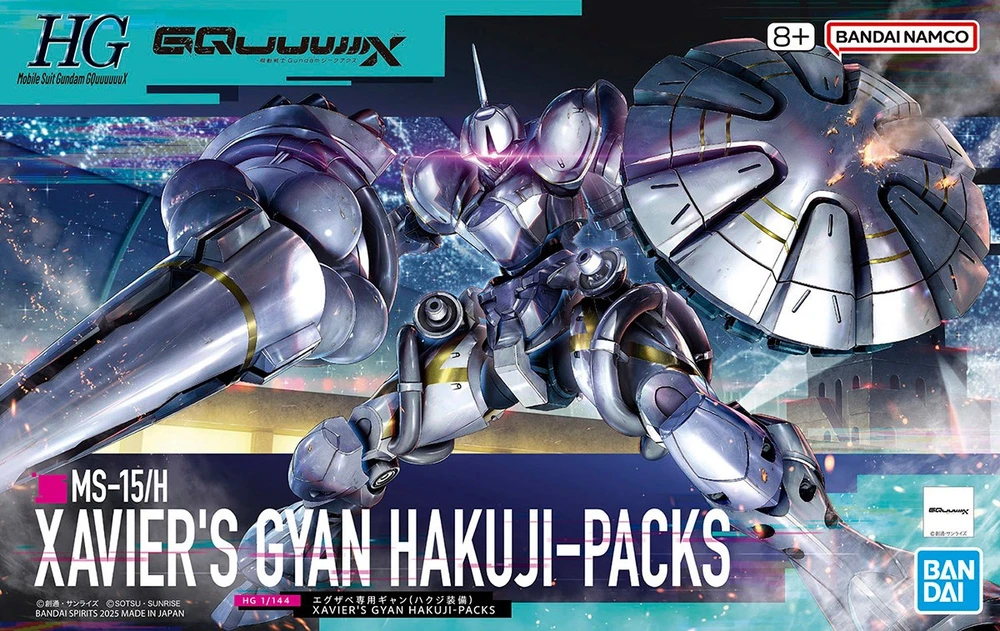 Bandai Gunpla Gyan Xavier Hakuji 1/144 plastikinis modelis
