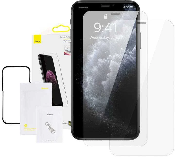 Baseus 0.3mm Grūdintas apsauginis stikliukas Film skirtas iPhone XS Max/11 Pro Max 6.5 - 2vnt