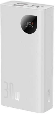 Greitas įkrovimas Power Bank Baseus Adaman2 10000mAh 30W Baltas