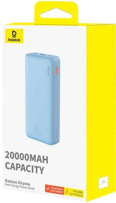 Baseus Airpow 20000mAh 20W maitinimo blokas (mėlynas)