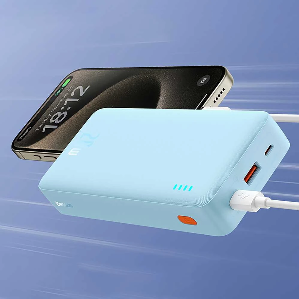 Baseus Airpow 20000mAh 20W maitinimo blokas (mėlynas)