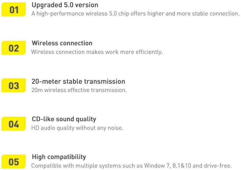 Baseus Belaidis adapteris USB - Bluetooth 5.1 BA04