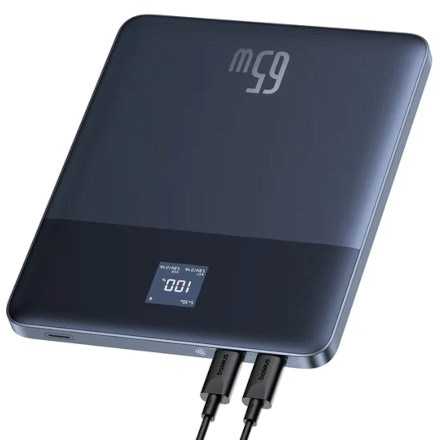 Baseus Blade2 12000mAh 65W + kabelis USB-C mėlyna