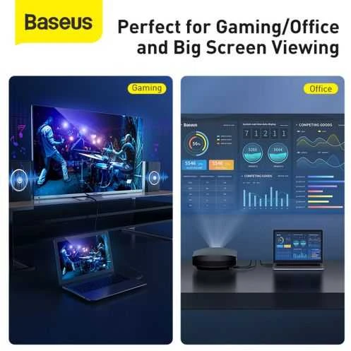 Kabelis HDMI-HDMI kištukai 1.0m (HDMI 2.0) juodas 4K 60Hz, BASEUS