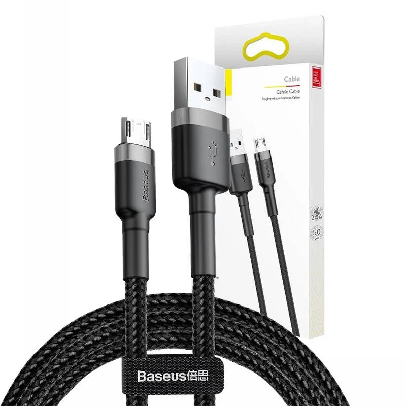 Baseus USB micro kab. Cafule CAMKLF-BG1 Juodas