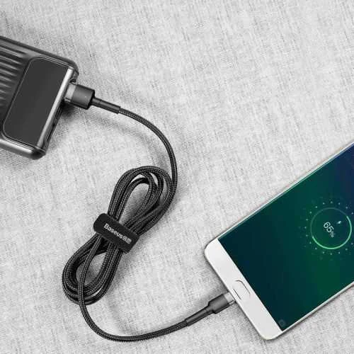 Baseus Cafule Micro USB kabelis 2.4A 0.5m - Pilkas / Juodas