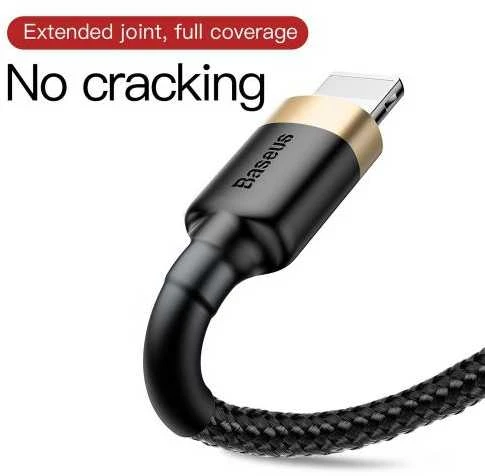 Baseus Cafule kabelis USB - Lightning 1.5A 2m - Auksinis / Juodas