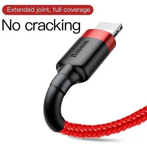 Baseus Cafule kabelis USB - Lightning 2A 3m - Raudonas