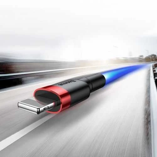 Baseus Cafule kabelis USB - Lightning 2A 3m - Raudonas