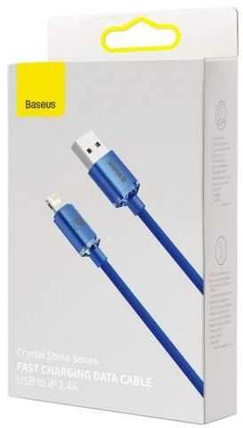„Baseus Crystal Shine“ USB – „Lightning“ laidas 2.4A 1.2m