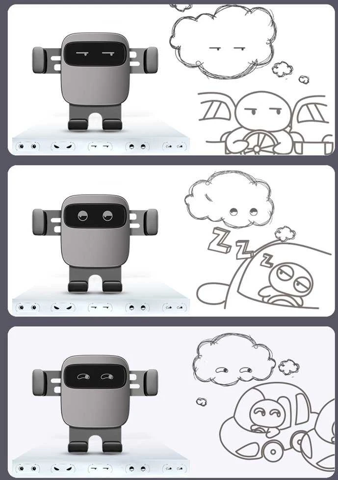 Automobilinis telefono laikiklis Baseus Cube Gravity - Juodas
