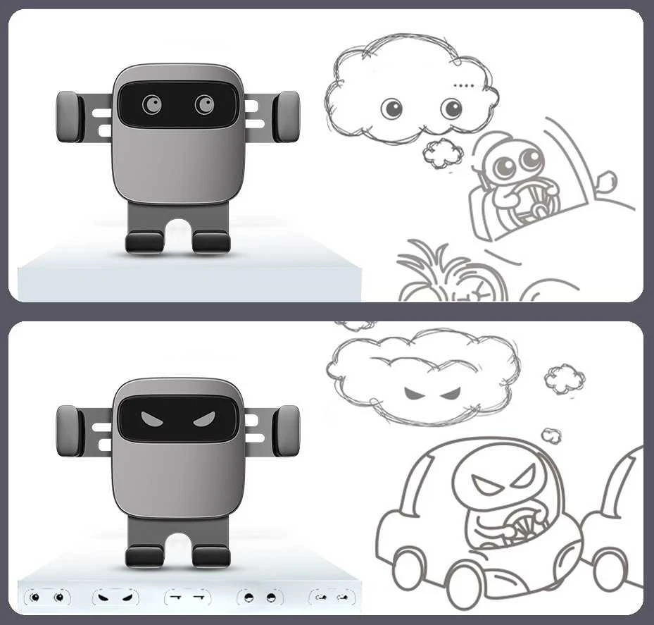 Automobilinis telefono laikiklis Baseus Cube Gravity - Juodas