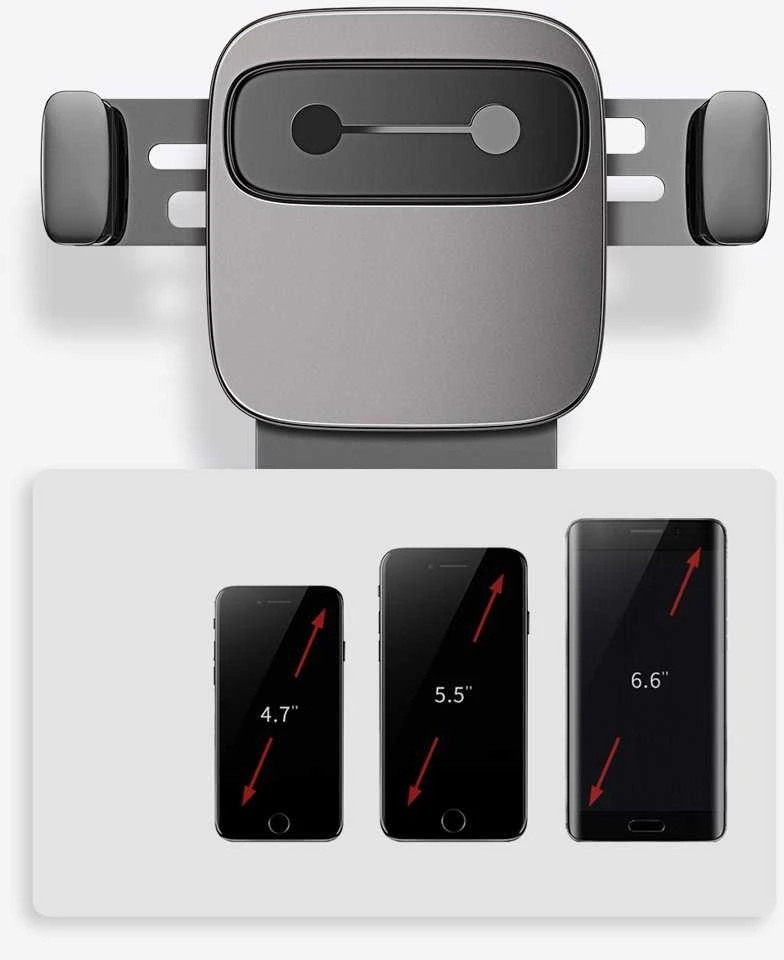 Automobilinis telefono laikiklis Baseus Cube Gravity - Juodas