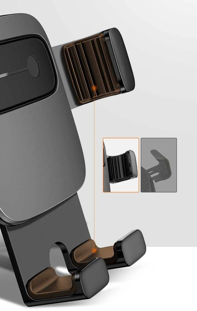 Automobilinis telefono laikiklis Baseus Cube Gravity - Juodas