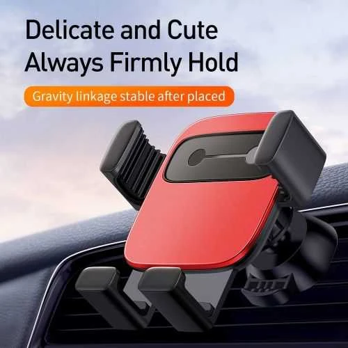 Automobilinis telefono laikiklis Baseus Cube Gravity - Juodas