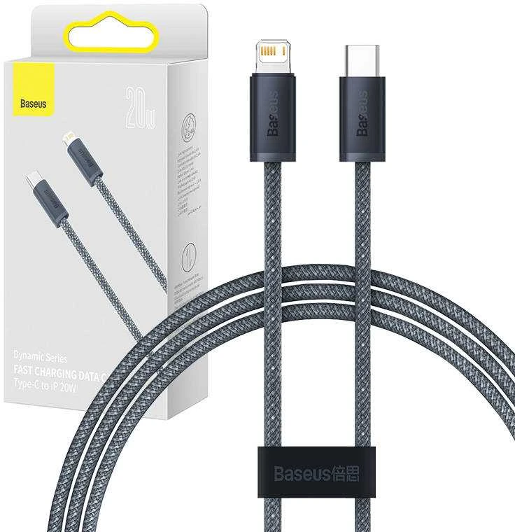 Baseus Dynamic Series USB-C - Lightning kabelis 20W 2m - Pilkas