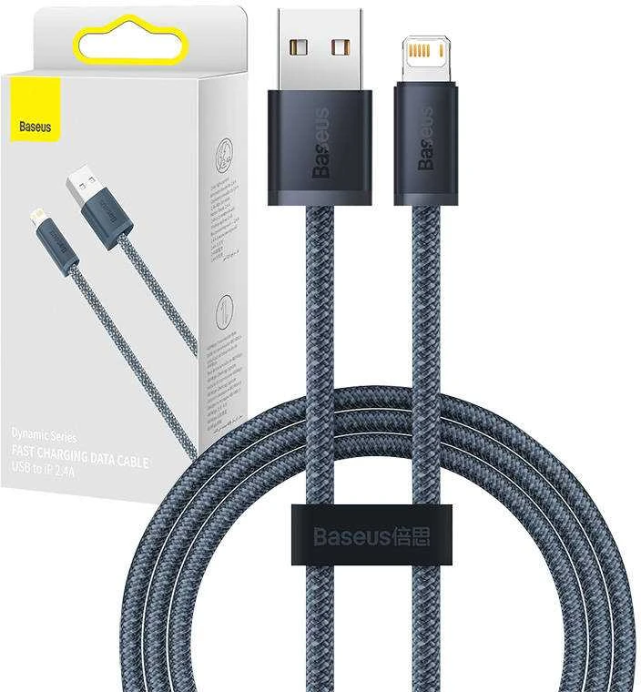 Baseus Dynamic Series kabelis USB - Lightning 2.4A 2m pilkas