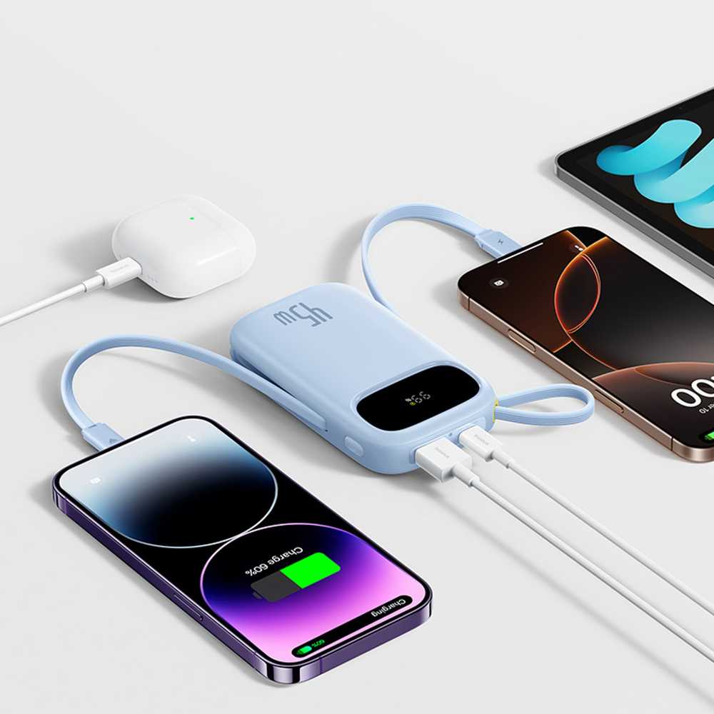 Baseus EnerFill FC31 QPow3 20000 mAh USB-C Lightning 45W mėlyna