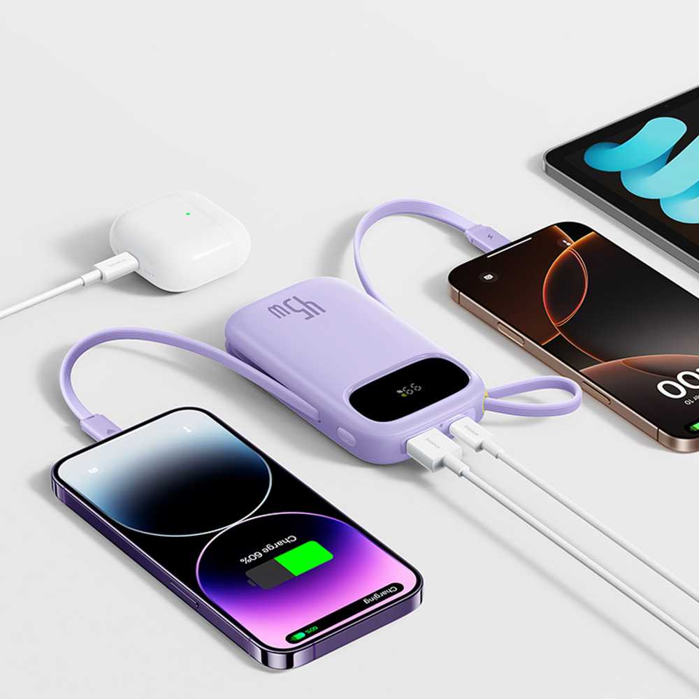 Baseus EnerFill FC31 20000 mAh 45W violetinė