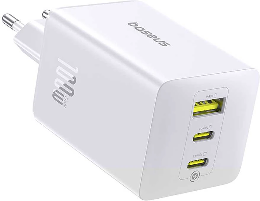 Baseus EnerFill FE11 2 x USB-C / USB-A 100W - balta