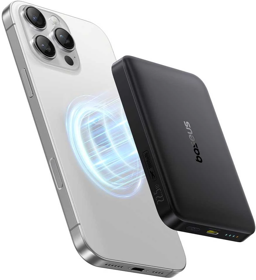 Baseus EnerFill FM12 Qi2 MagSafe 10000 mAh 22.5W juoda