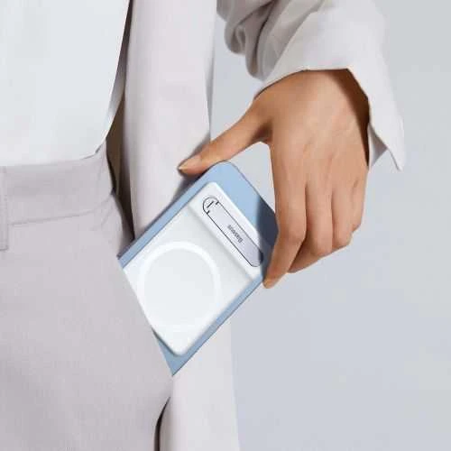 Baseus Susicsukható MagSafe stovvány iPhone-hoz (balta)
