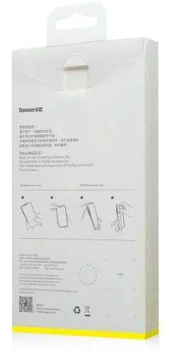 Baseus iPhone 11 Pro Max dėklas Jelly Liquid Silica Gel apsauginis skaidrus juodas
