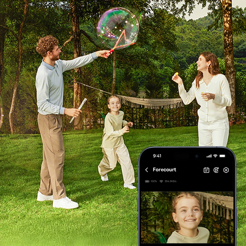 „Baseus Security S1 Lite 2K“ lauko kamera – Baltos
