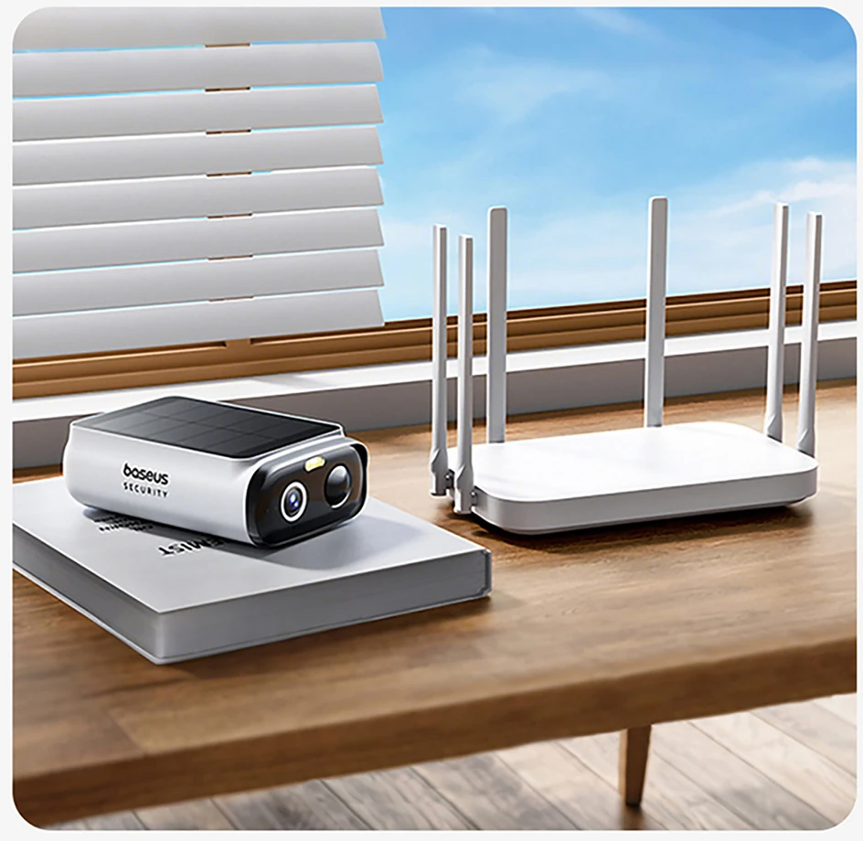 „Baseus Security S1 Lite 2K“ lauko kamera – Baltos