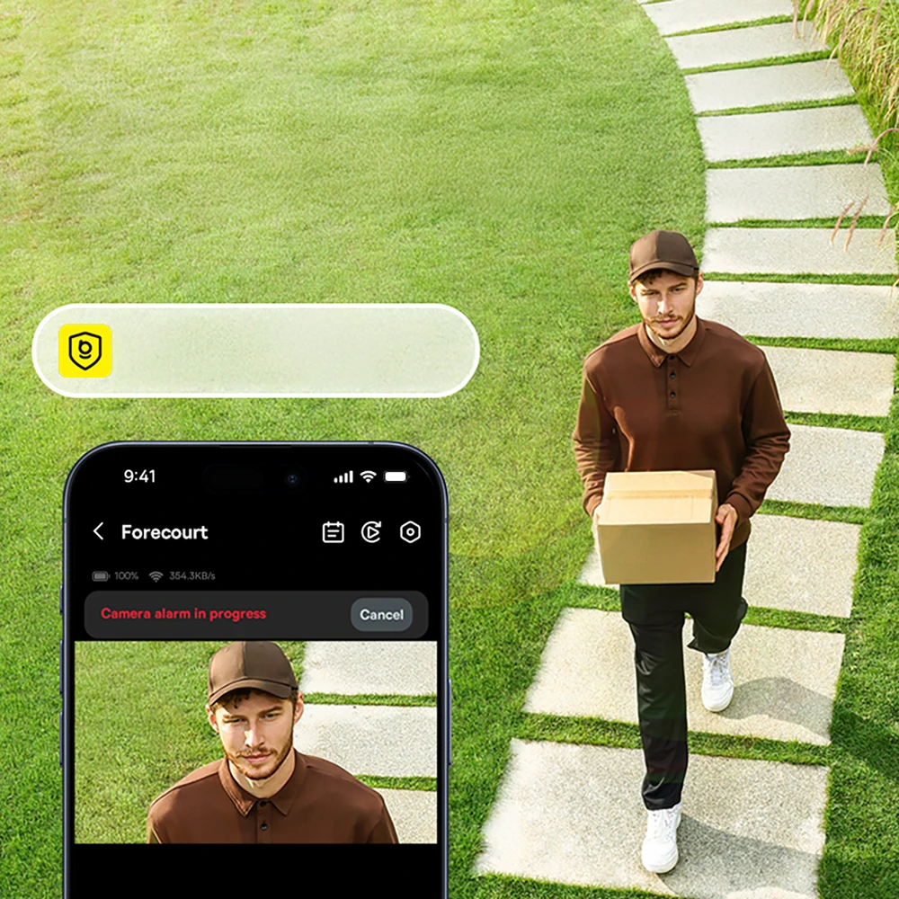„Baseus Security S1 Lite 2K“ lauko kamera – Baltos