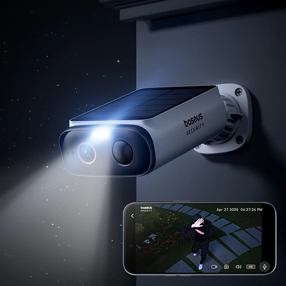 „Baseus Security S1 Lite 2K“ lauko kamera – Baltos
